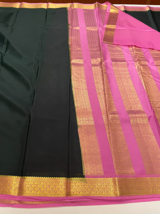 Mysore Crepe Saree SBE96H6-5 By SRISHTA