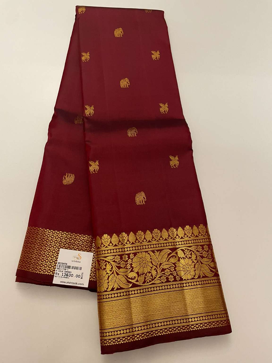 Kanchivaram Silk SBE117I6-1 By SRISHTA