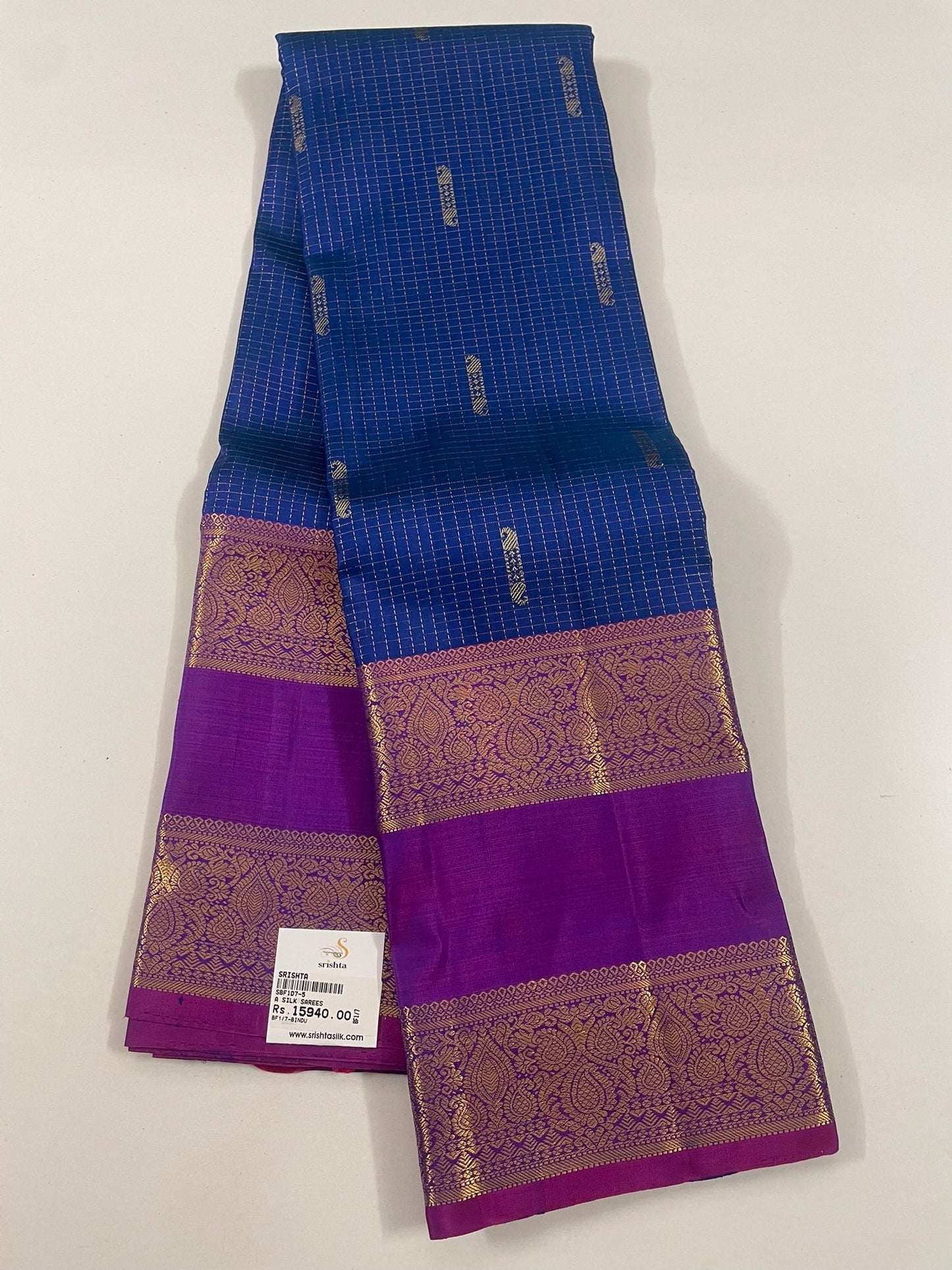 Kanchivaram Silk SBF1D7 - 5 By SRISHTA
