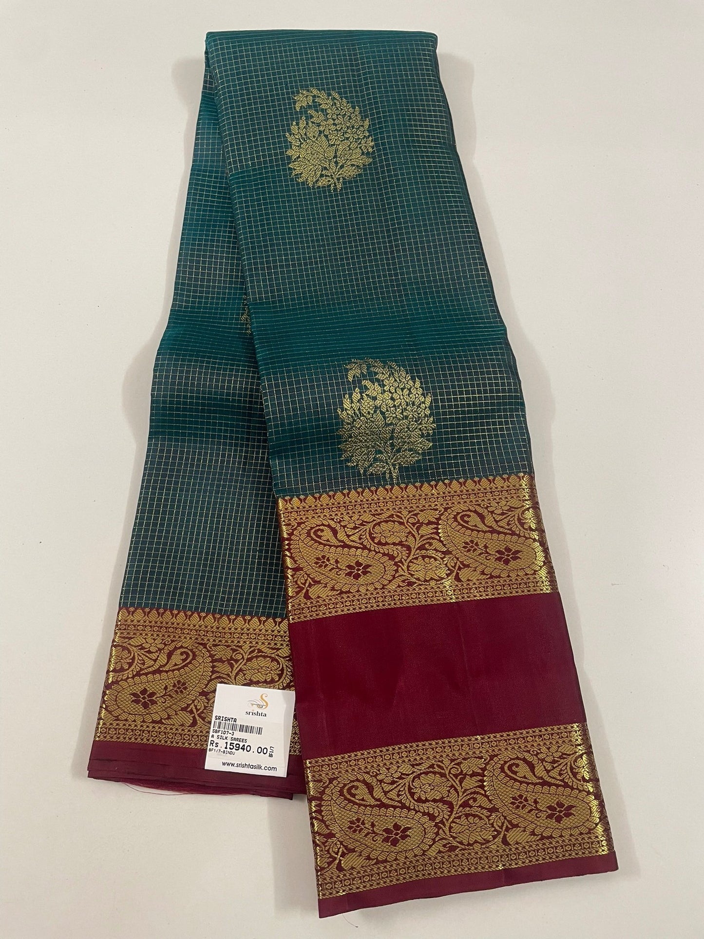 Kanchivaram Silk SBF1D7 - 3 By SRISHTA
