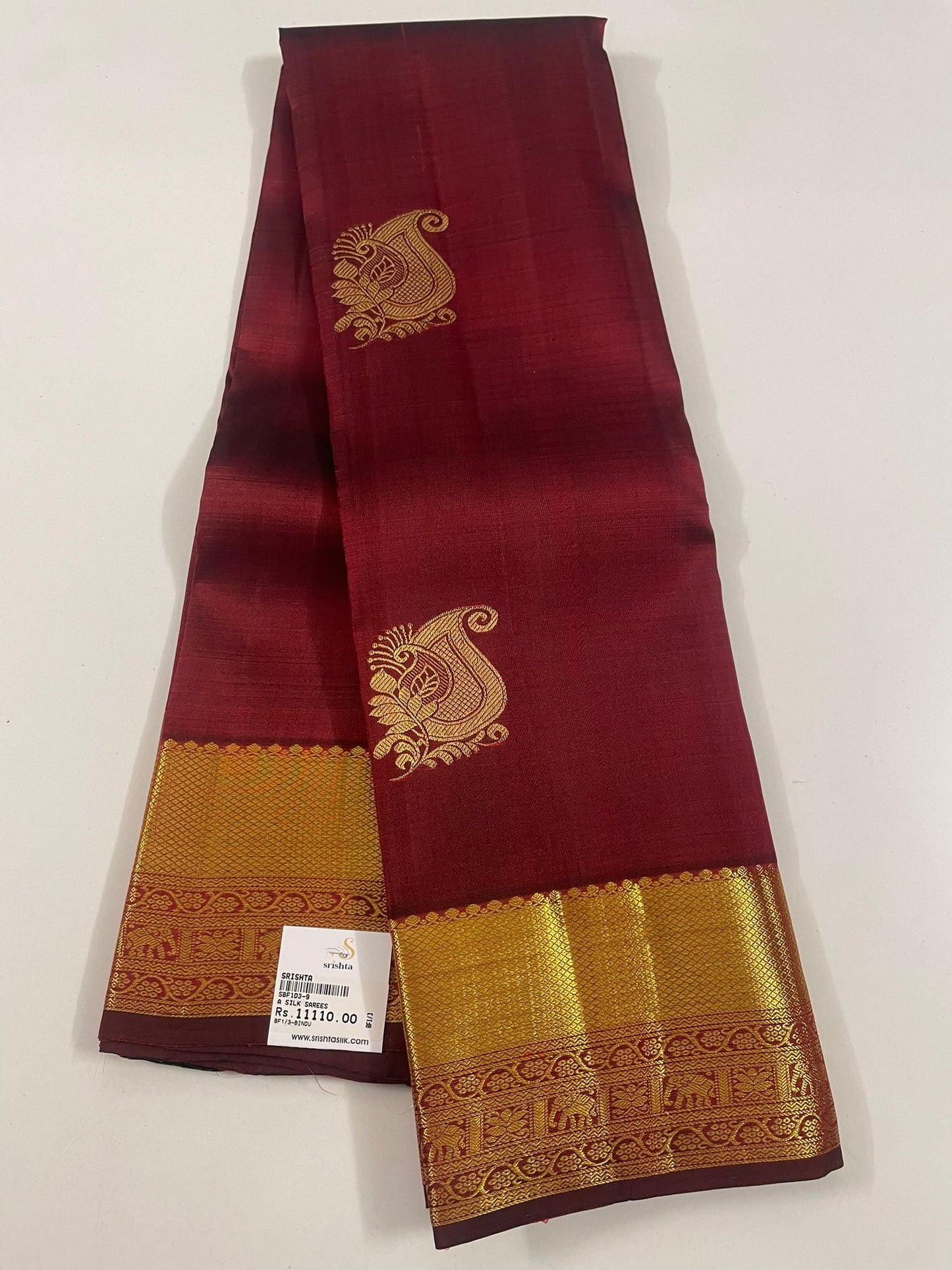 Kanchivaram Silk SBF1D3 - 9 By SRISHTA