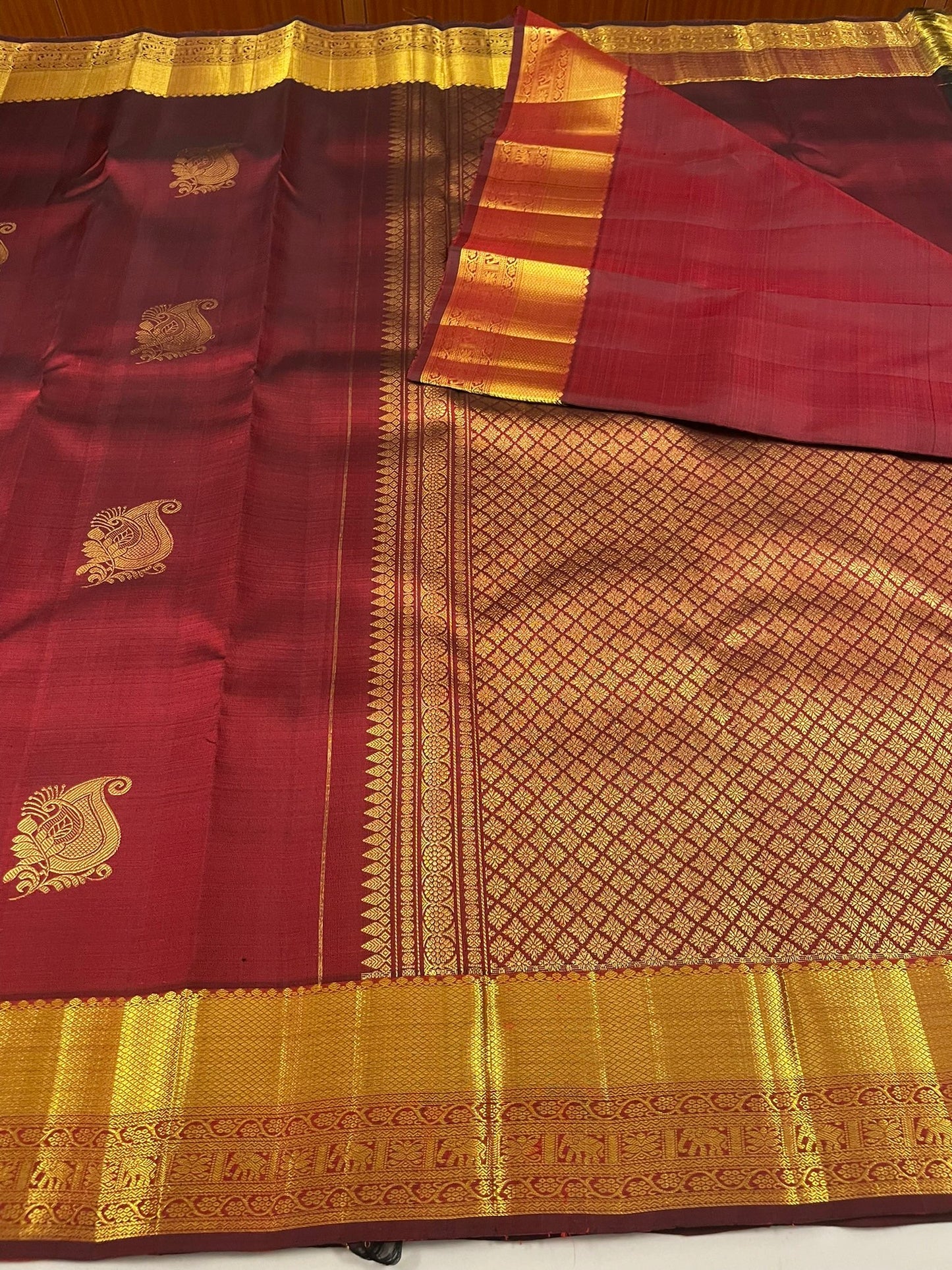 Kanchivaram Silk SBF1D3 - 9 By SRISHTA