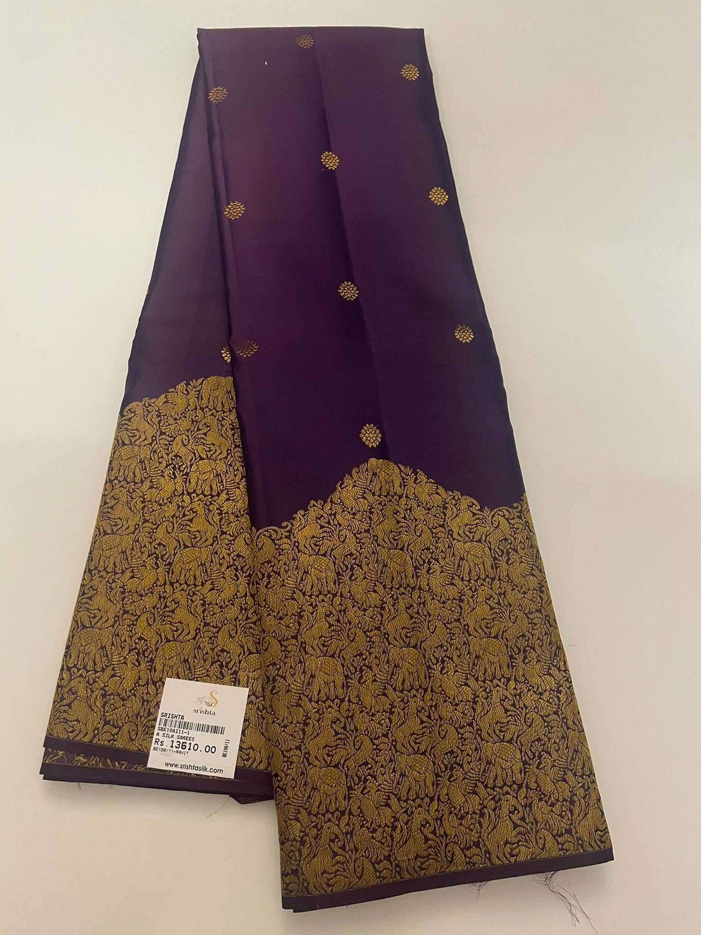 Kanchivaram Silk SBE108I11-1 By SRISHTA