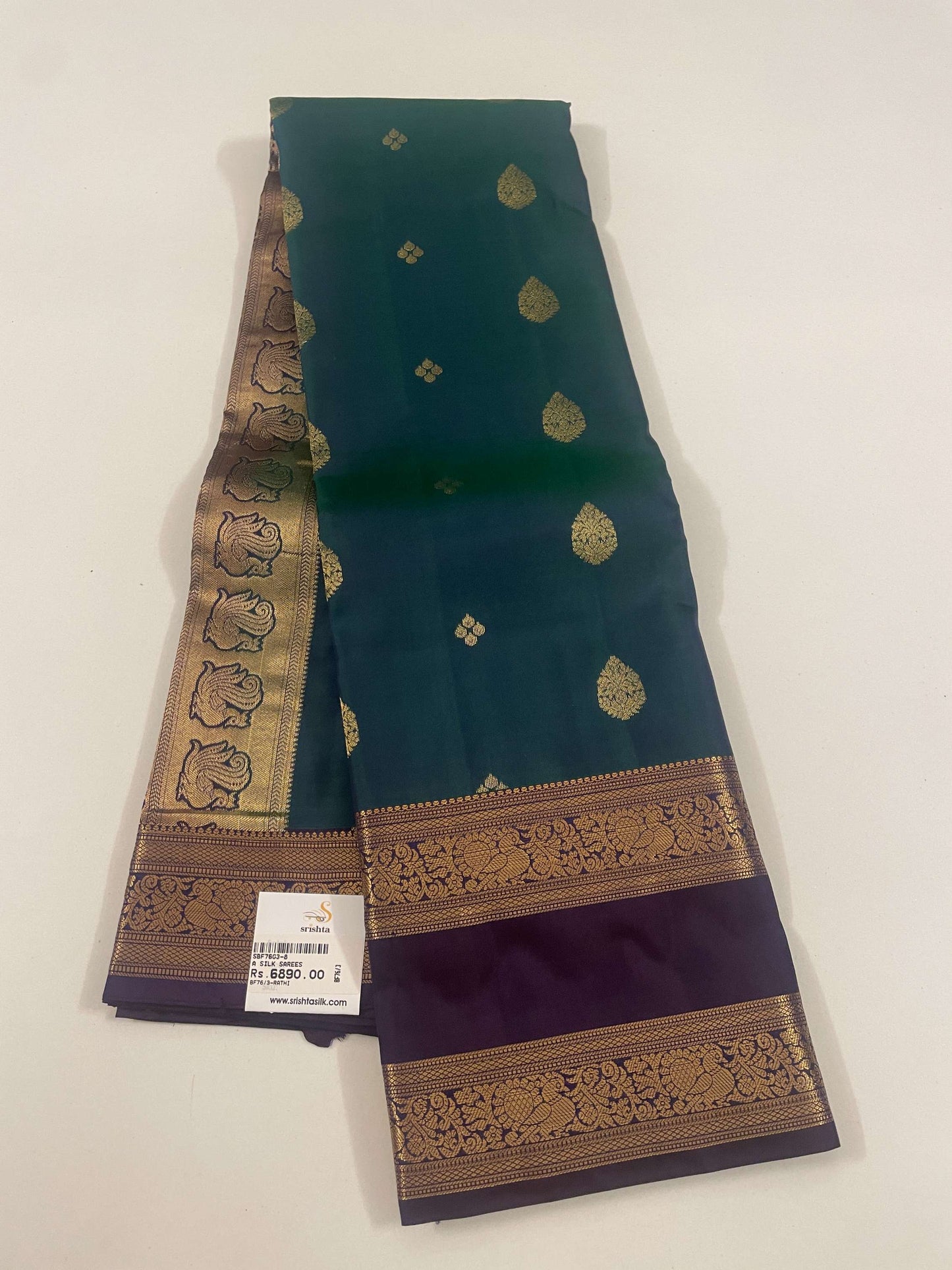 Kanchivaram Silk SBF76G3-8 By SRISHTA