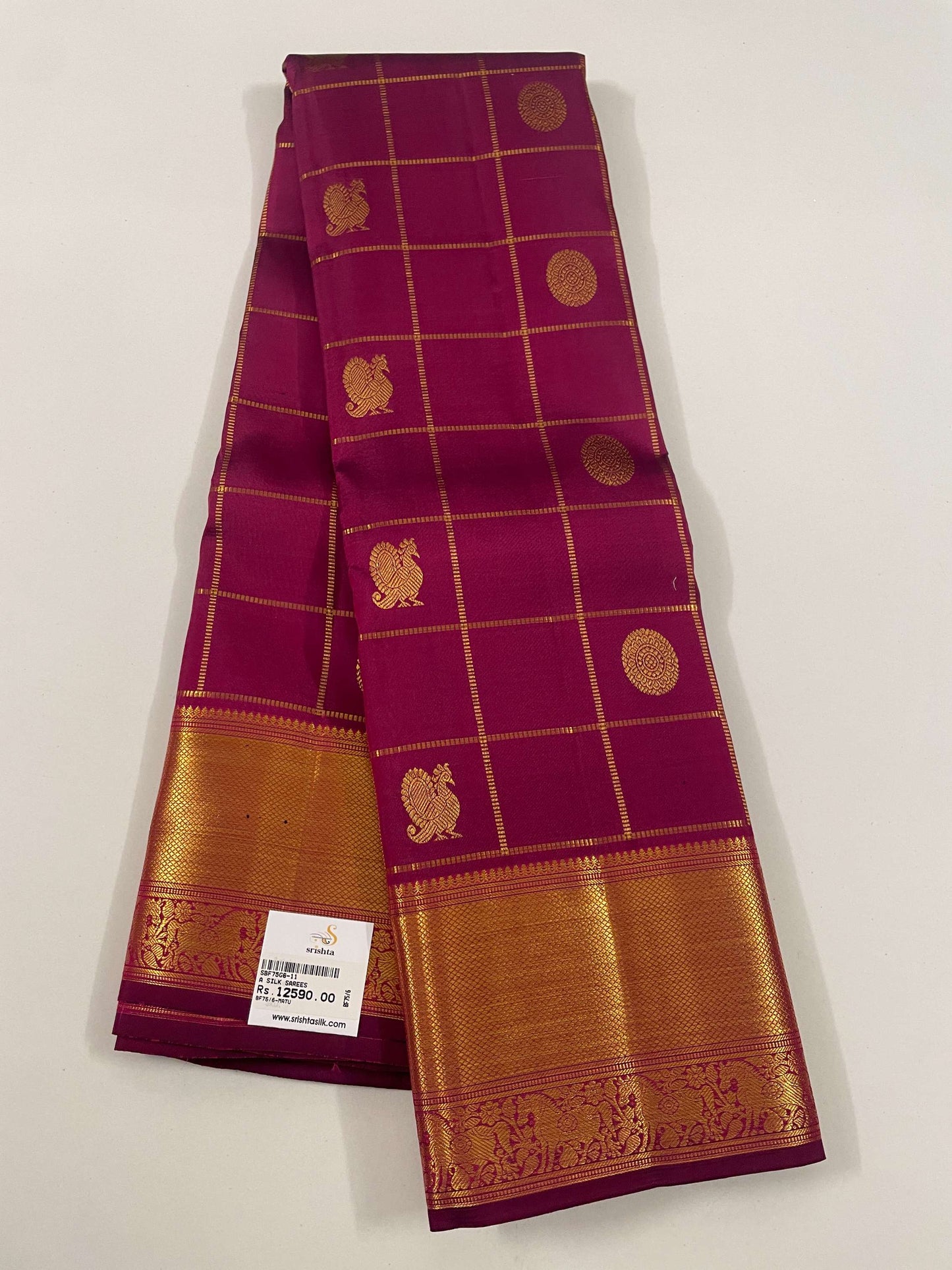 Kanchivaram Silk SBF75G6-11 By SRISHTA