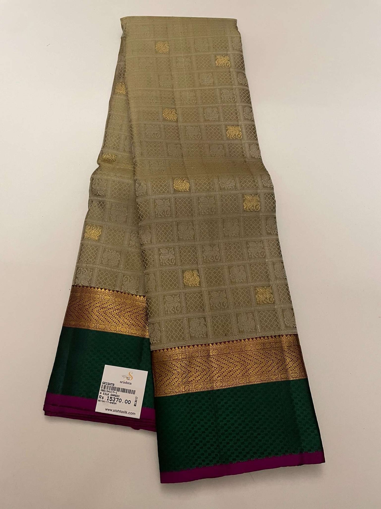 Kanchivaram Silk SBE134J17-1 By SRISHTA