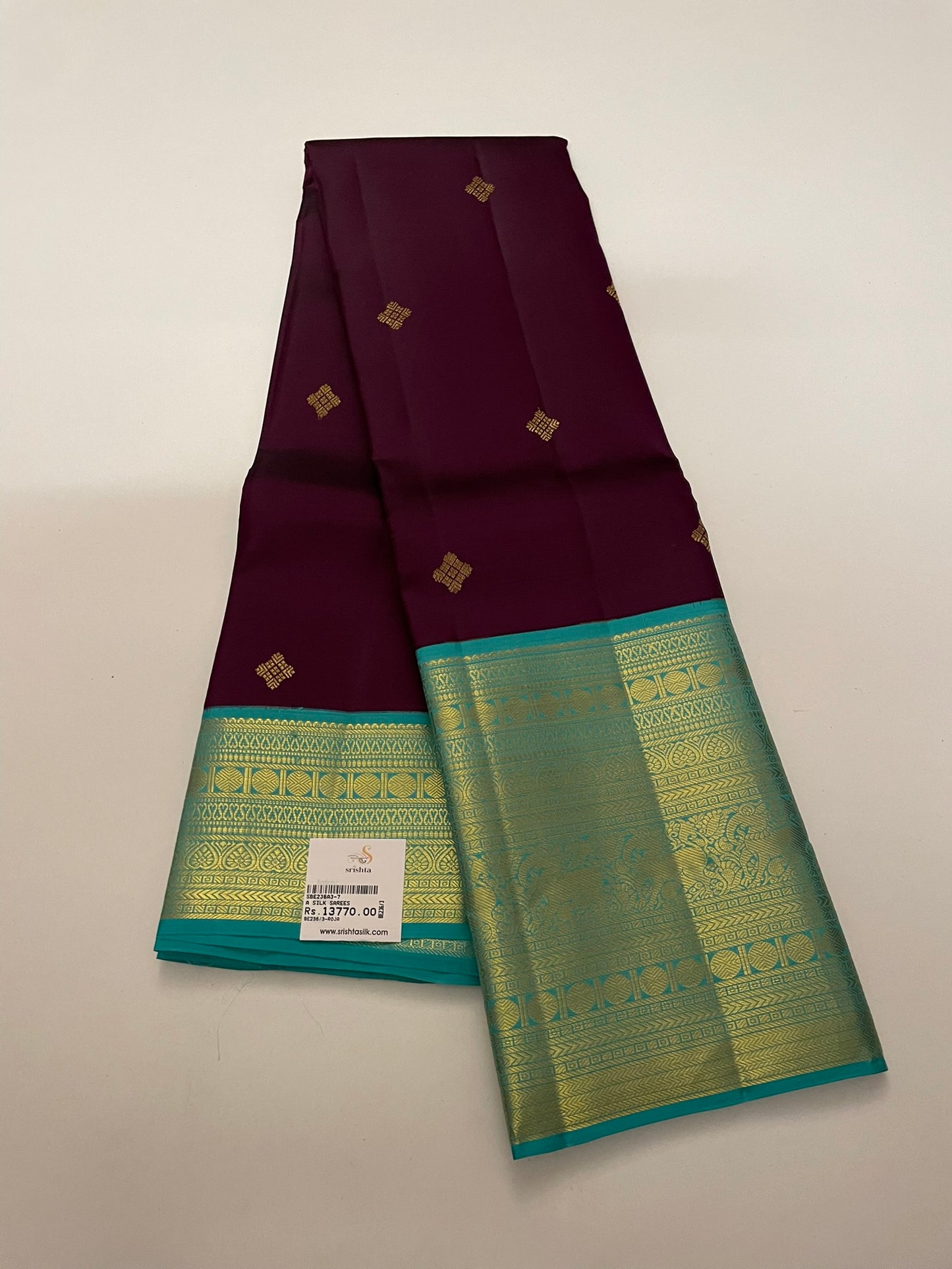 BKanchivaram Silk SBE236A3-7 By SRISHTA