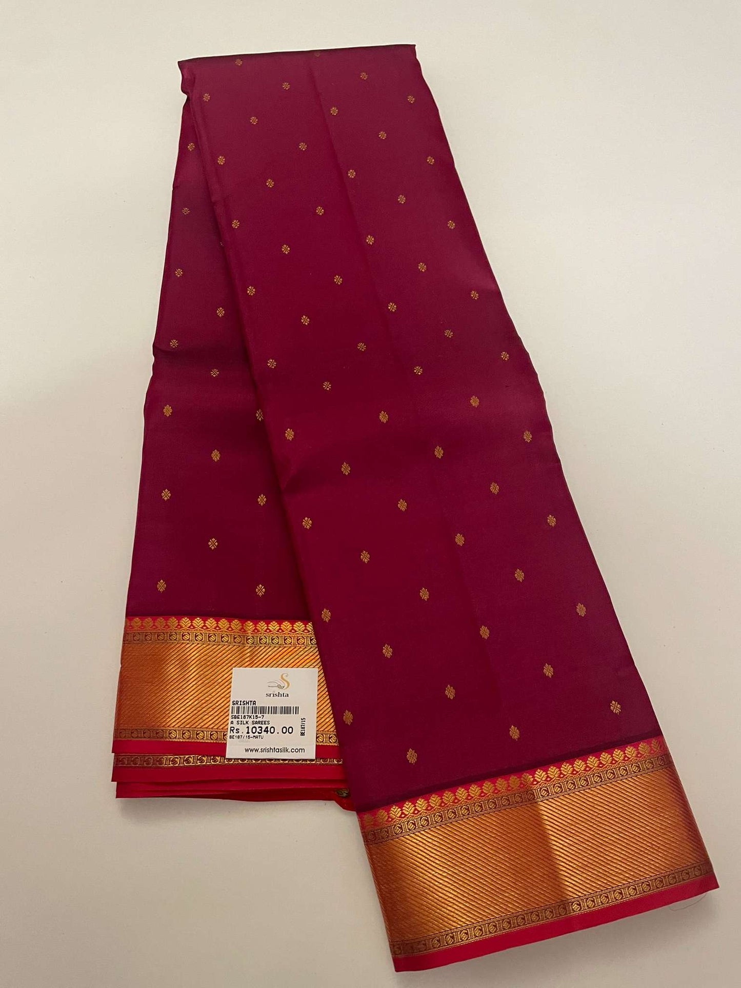 Kanchivaram Silk SBE187K15-7 By SRISHTA