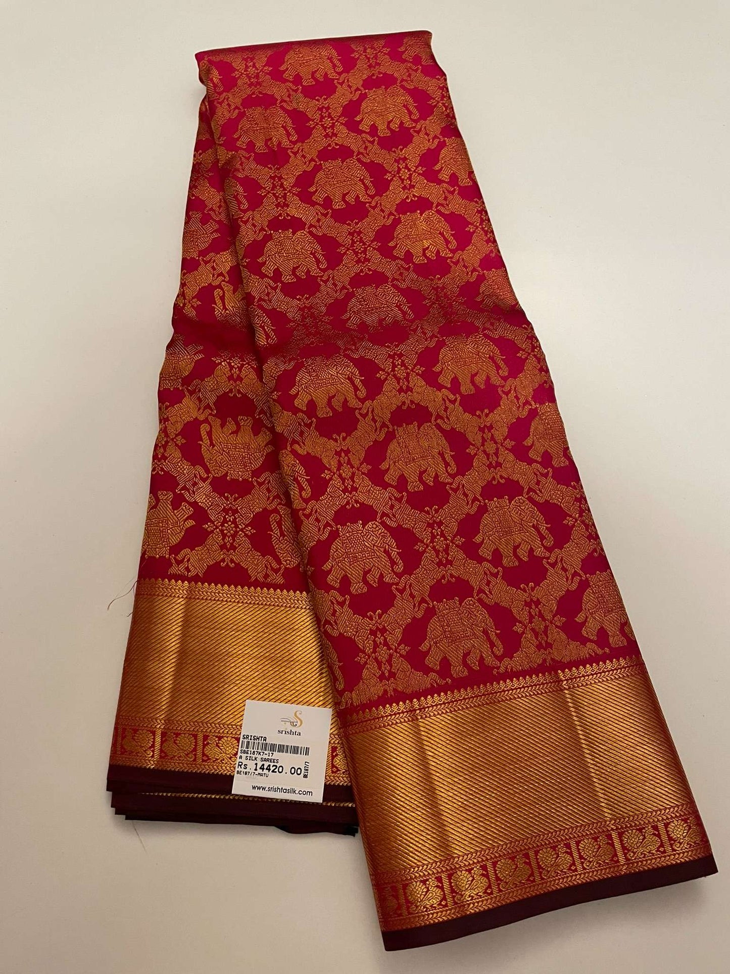 Kanchivaram Silk SBE187K7-17 By SRISHTA