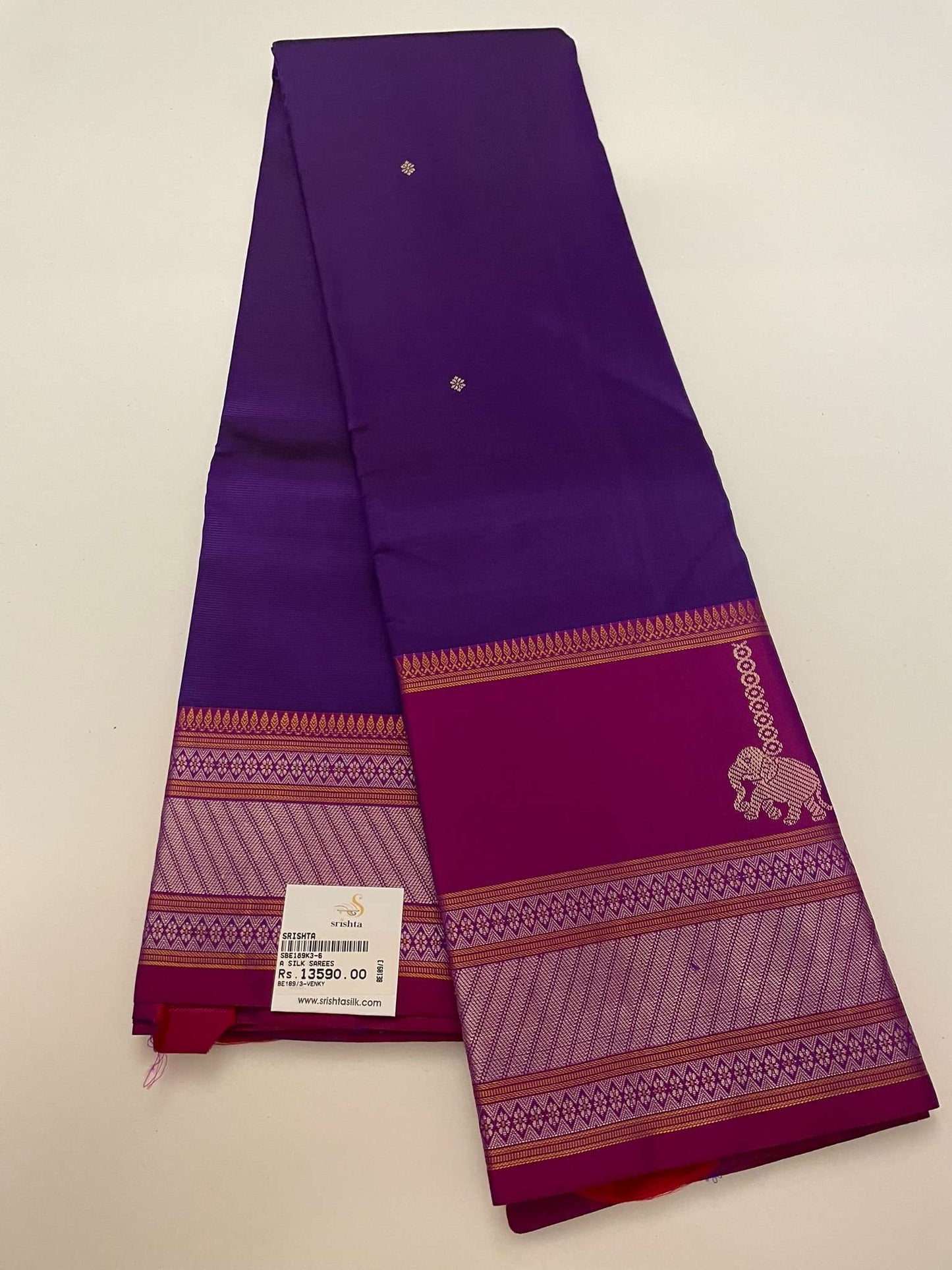 Kanchivaram Silk SBE189K3-6 By SRISHTA