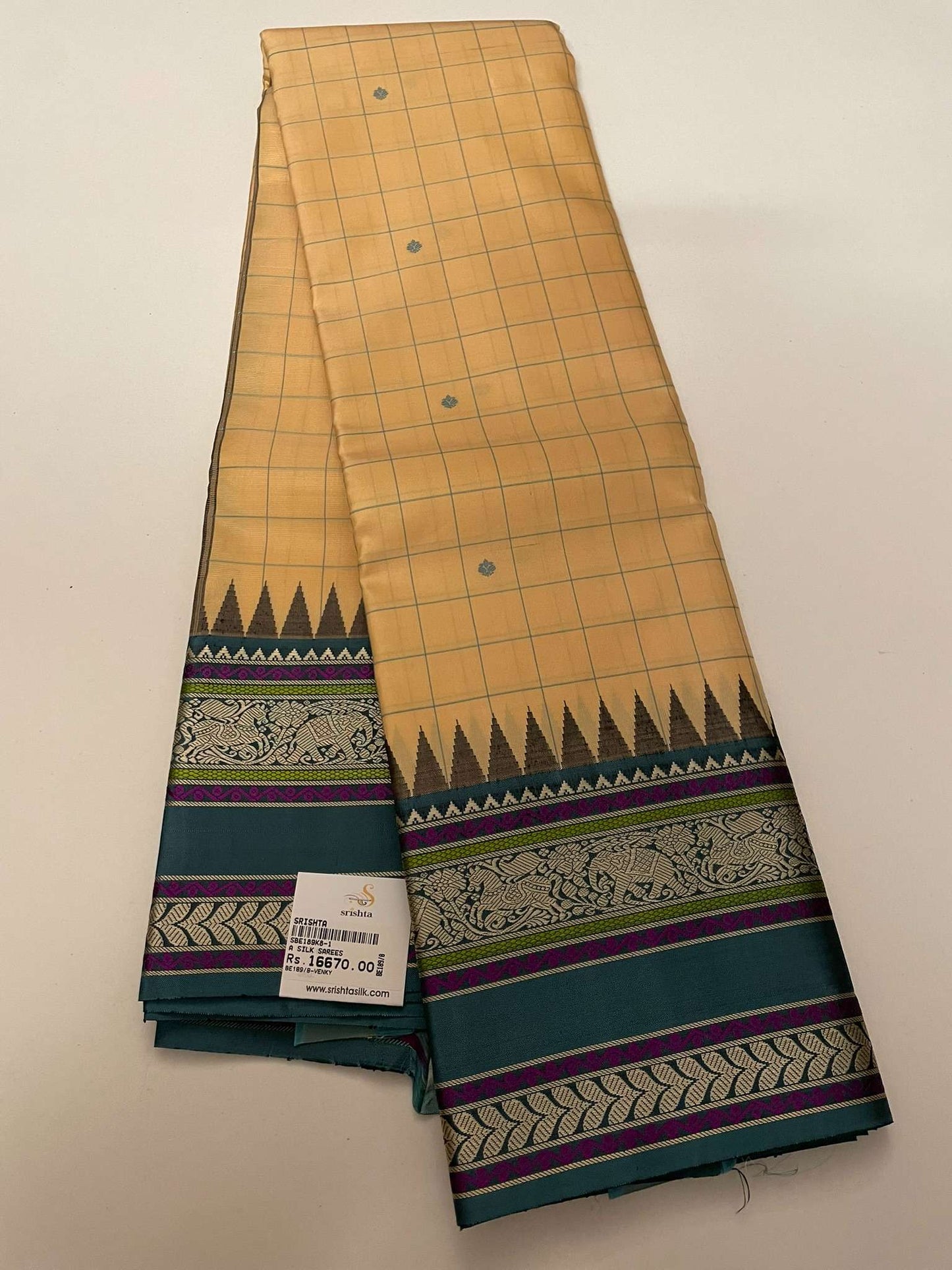 Kanchivaram Silk SBE189K8-1 By SRISHTA