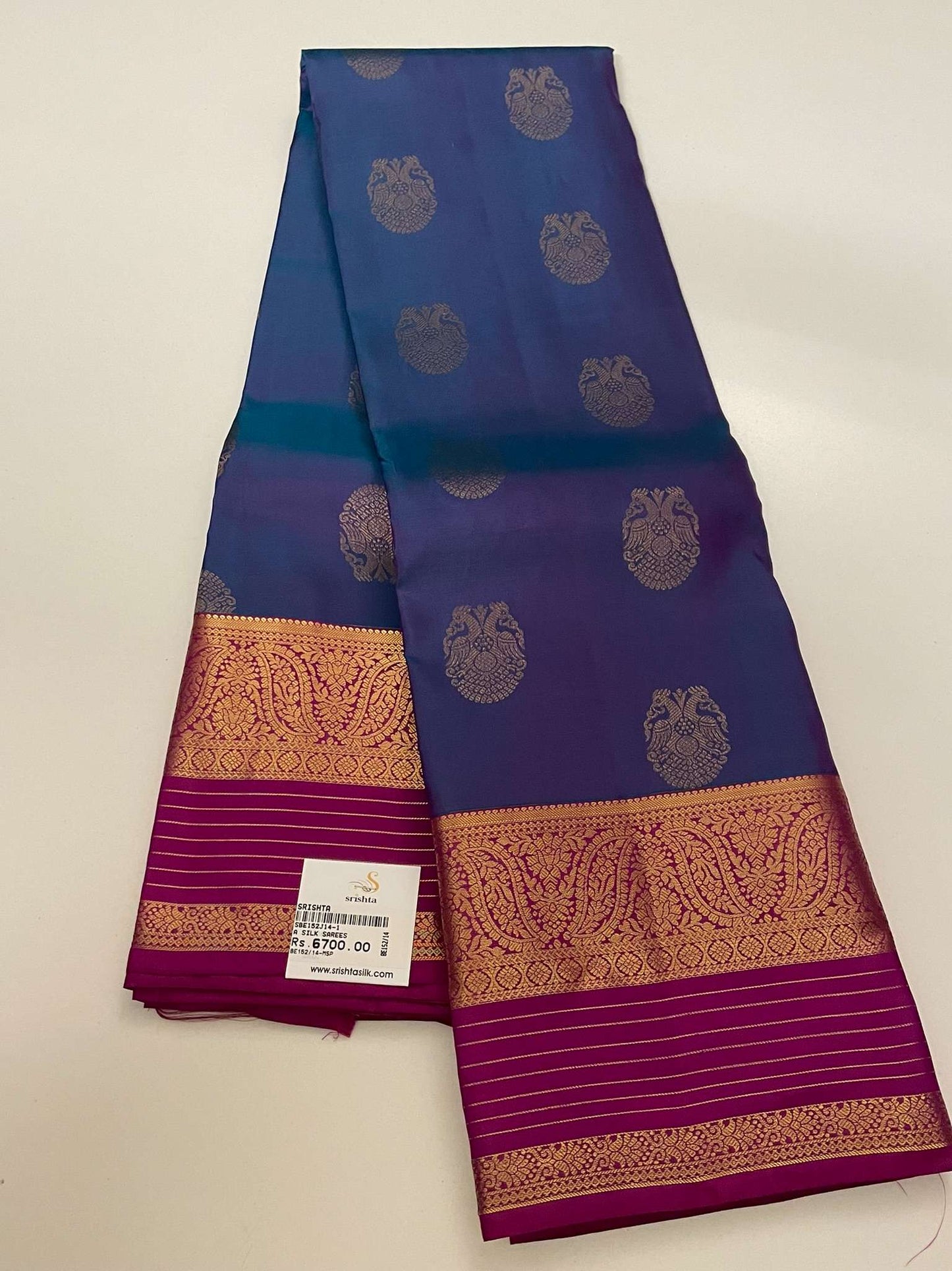 Kanchivaram Silk SBE152J14-1 By SRISHTA