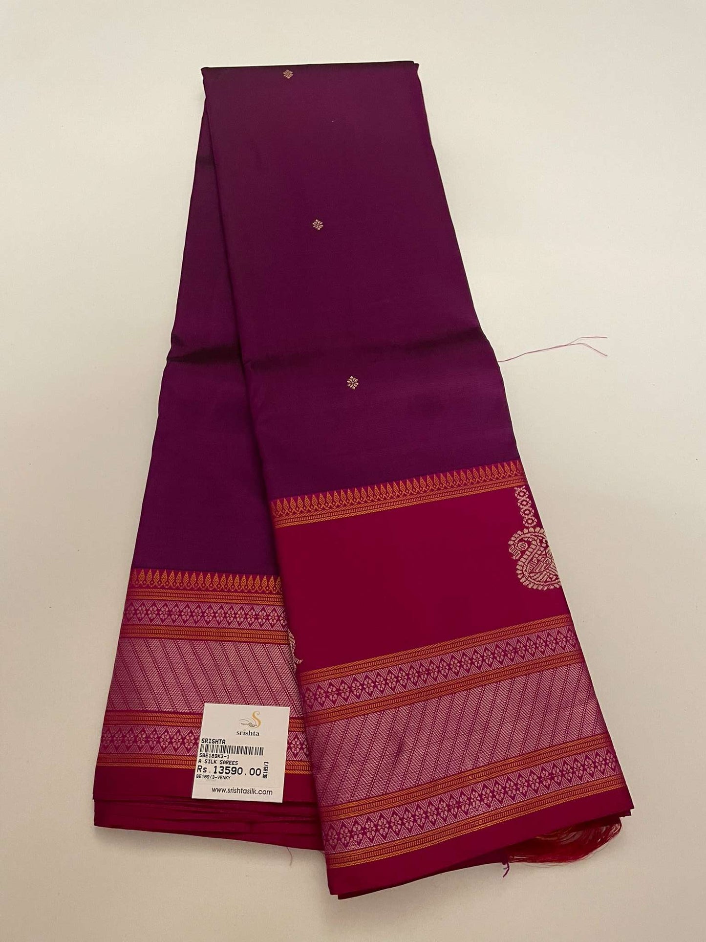 Kanchivaram Silk SBE189K3-1 By SRISHTA