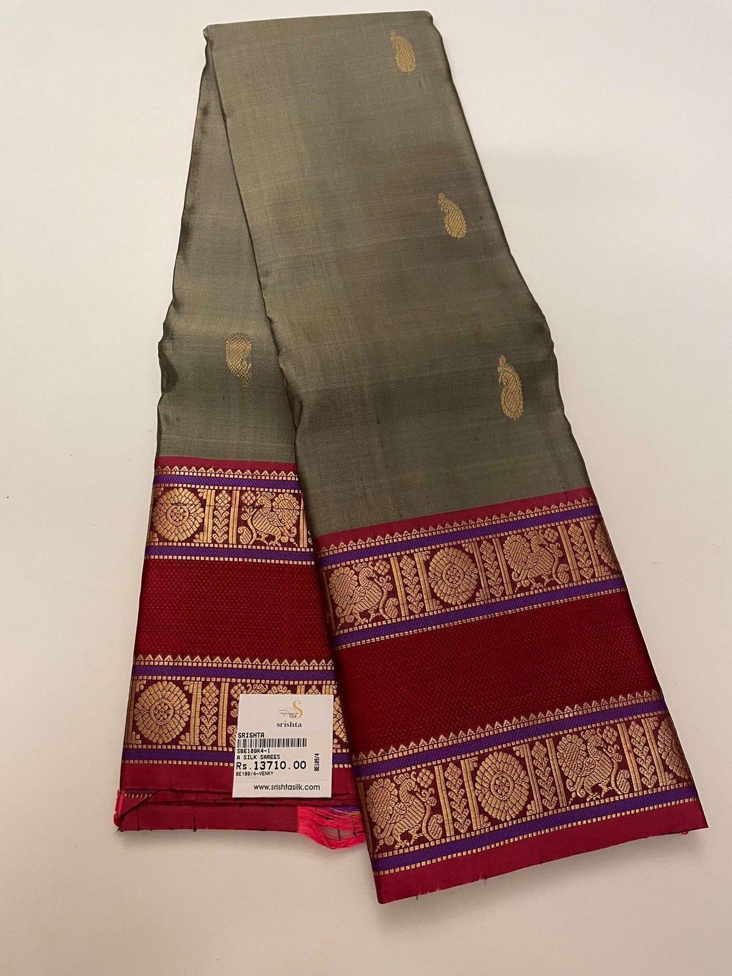 Kanchivaram Silk SBE189K4-1 By SRISHTA